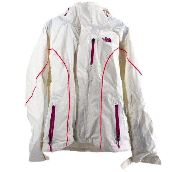 The North Face Jackets & Blazers - The North Face White & Pink Zip Jacket | Women's L